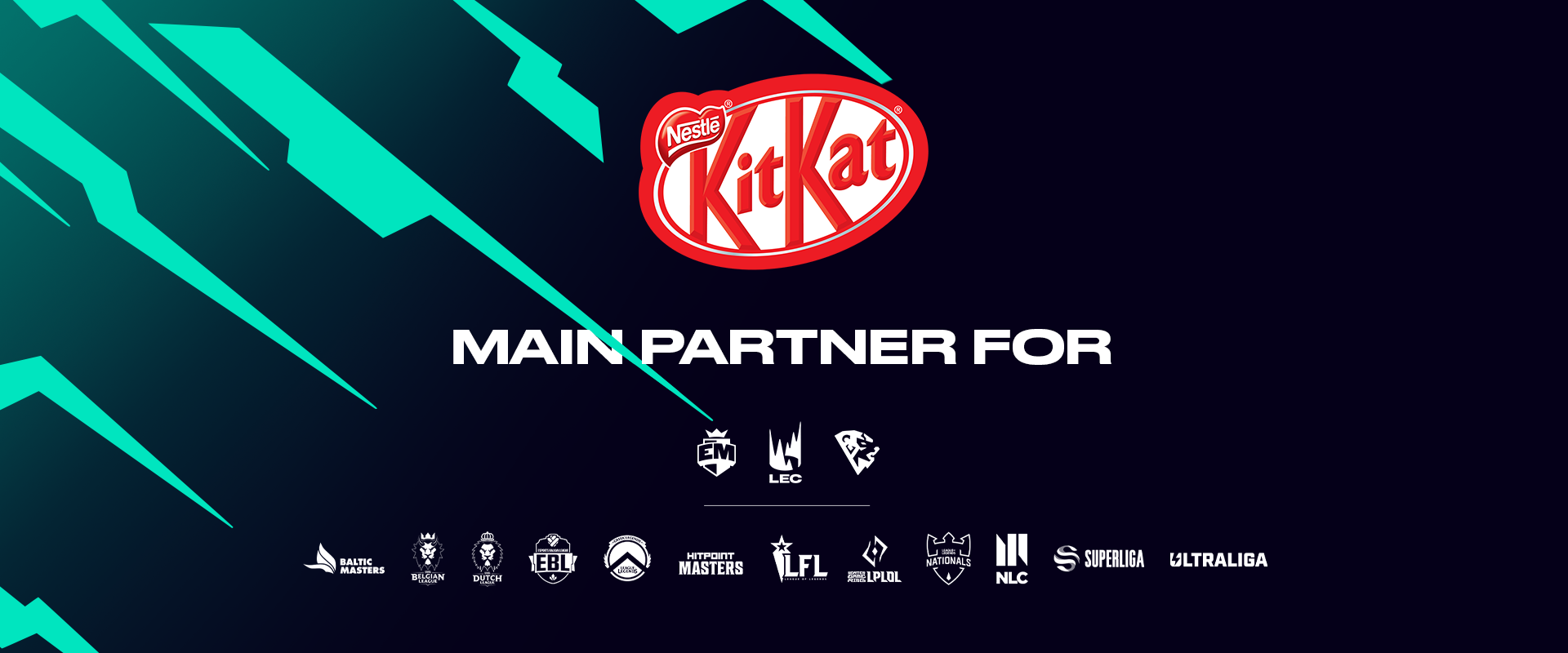 A KitKat estende a parceria da LEC e da EM até 2023 e torna-se parceiro principal da LCL e das ERL’s